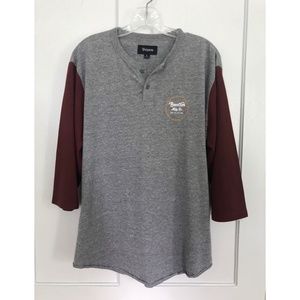 Men's Brixton Quarter Sleeve T-Shirt - Large